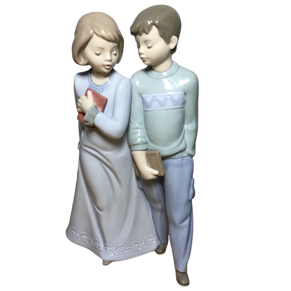 Lladro NAO School Companions Figure Excellent Condition Beautiful #1420